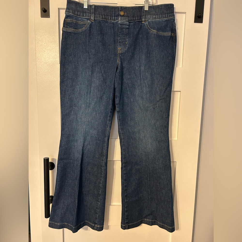 SPANX Dark Blue Flare Jeans